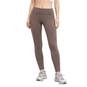 Prana Heather Brown Moto Athletic Leggings Soft Ponte Knit Sz Medium Gorpcore